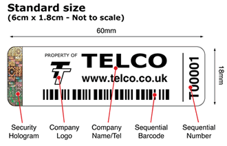 Features of an asset label